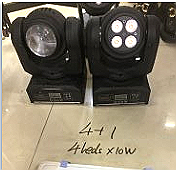 Moving Head LED cu 4 diode