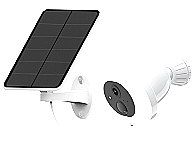 Cameră solară cu panou separat și aplicația iCSee.