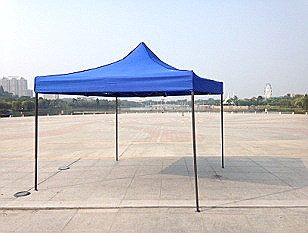 Cort pliabil 3x3 m (roșu, verde, alb, albastru)