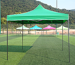 Cort pliabil 3x6 m (roșu, verde, alb, albastru)