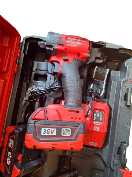 Cheie de impact fără fir 36V cu acumulatori și încărcător – German Meister
