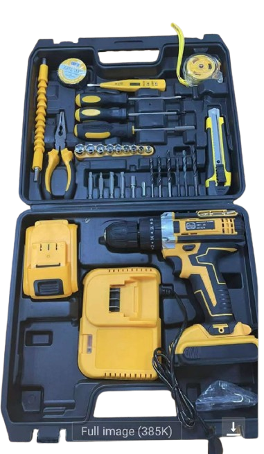 mașină de găurit/înșurubat cu acumulator 36V, cu accesorii, cutie de transport