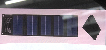 Panou solar pliabil de 10W.