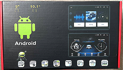 sistem multimedia Android pentru mașină cu un ecran de 10 inch.