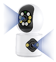 Cameră IP cu dublu obiectiv și aplicația iCSee.