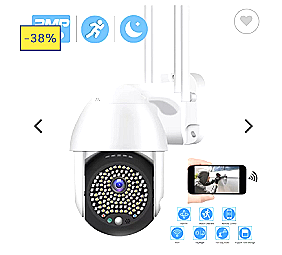 Cameră de supraveghere cu 120 de LED-uri și vedere nocturnă, cu aplicația V380.