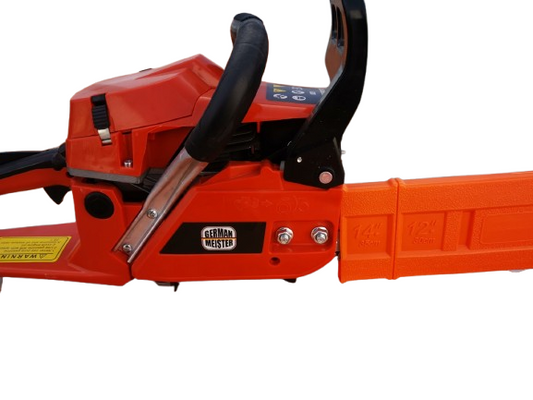 Drujbă pe benzină German Meister 58cc, 2.8 kW, lamă 12”/14”